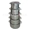 Factory direct sales of 2.0mm thick stainless steel American-style square tube ear multi-purpose pot, household multi-purpose Western-style soup pot Item Picture